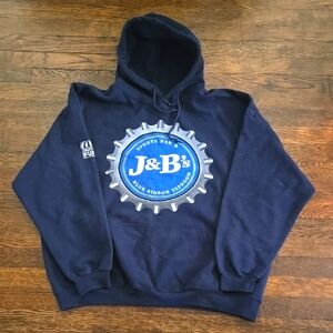 J&B's Navy Blue Hoodie
